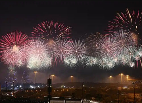 揭西县焰火晚会